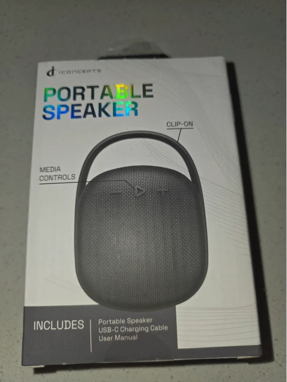 Vivitar Portable Bluetooth Speaker with IPX4 Water Resistance and USB-C Charging